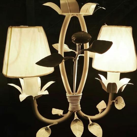 lustre provencal 2 lampadas